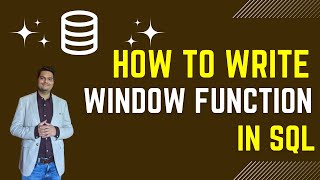 How to write window function in SQL | window function in SQL | window function SQL example