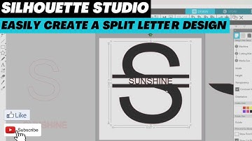 Easily Create a Split Letter Design in Silhouette Studio