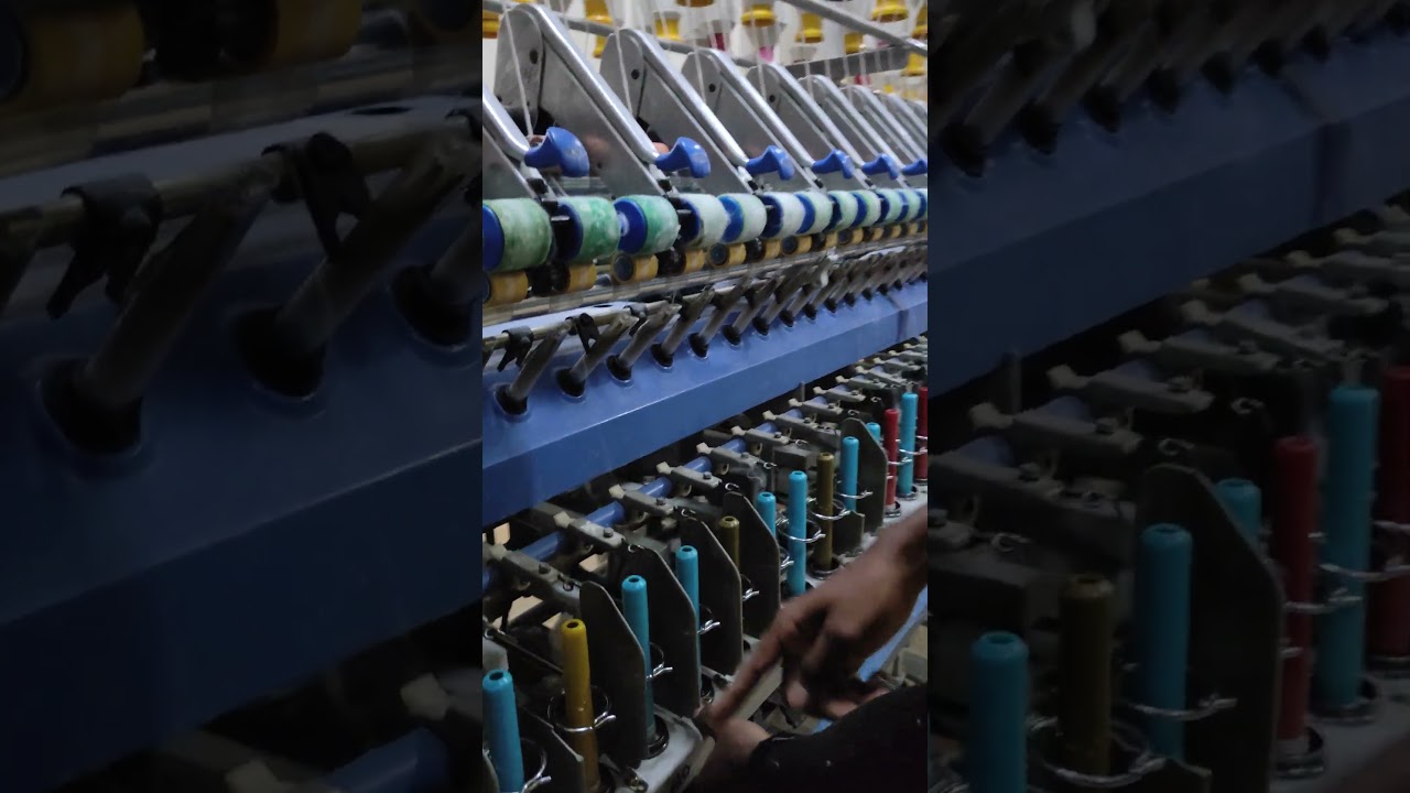 Spinning mill ring frame machine fissing work # 
