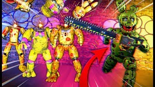 FNAF СПРИНГТРАП с БЕНЗОПИЛОЙ УБИЛ КРОВАВЫХ АНИМАТРОНИКОВ и ТОЛПА БЕШЕНЫХ ШЕДОУ ФРЕДДИ из ФНАФ !!!