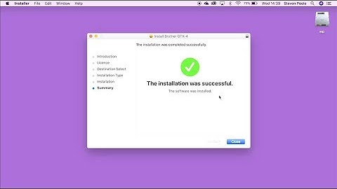 How to update Brother GTX printer drivers on a Mac
