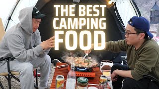 THE BEST CAMPING FOOD: Pork belly Korean BBQ. ASMR. Mukbang