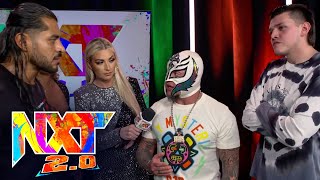 Rey \& Dominik Mysterio confront Santos Escobar: WWE NXT, March 15, 2022