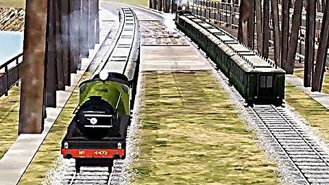 Train Sim - Mountain Pass Using Flying Scotsman Again - Simulasi Kereta Api