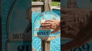 Endless Love - Personalized Custom Wood Sign for Husband Wife Couple Summer Vacation