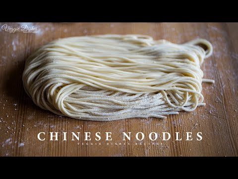 生麺ならではの食感とコシ 自家製中華麺の作り方 How To Make Chinese Noodles Veggie Dishes By Peaceful Cuisine Youtube