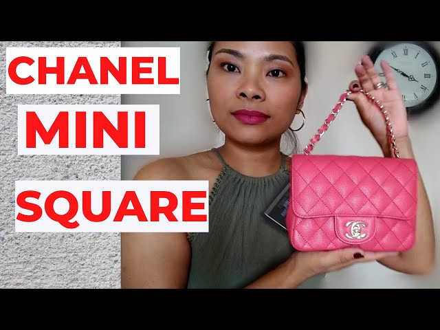 Chanel Square Mini Bag Review / Comparing Caviar vs. Lambskin 