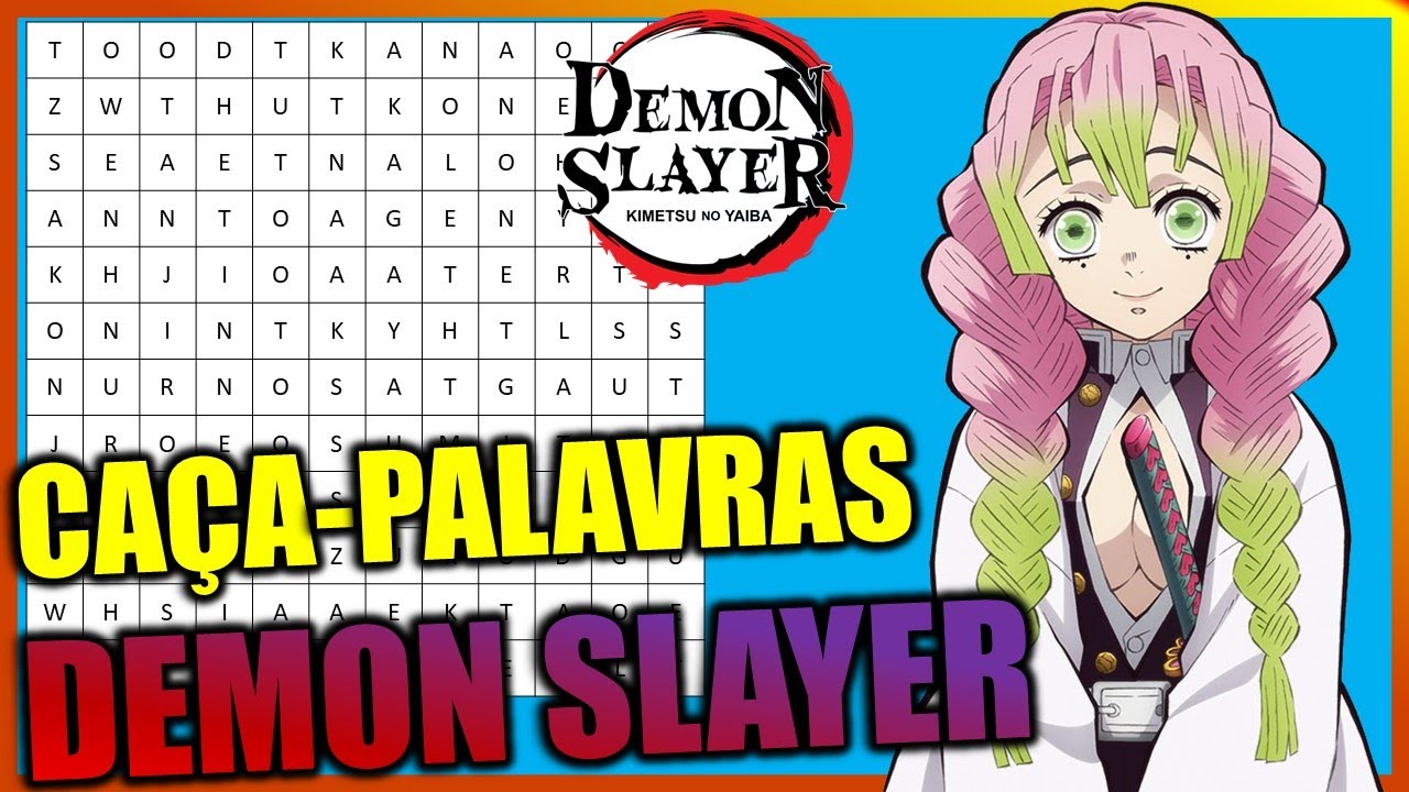 Demon Slayer Caça-palavras [Kimetsu no Yaiba] - Quiz 