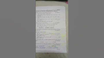 class 6 KV school half yearly exam paper English subject