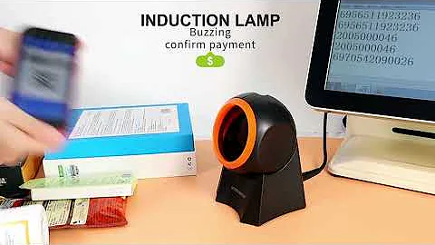 Wired Desktop Barcode Scanner 1D 2D QR Bar Code Reader Support Screen Scanning Platform