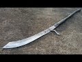 Chinese War Sword made from Leaf Spring and Scrap Materials