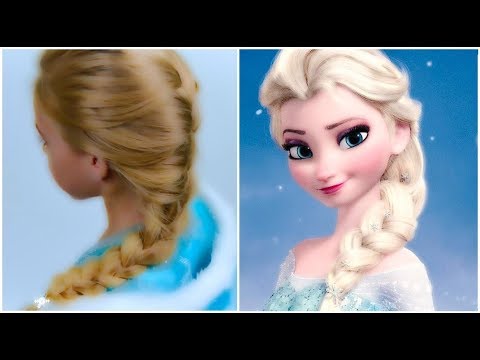 Frozen Elsa's Braid Halloween Look Quick and Easy 