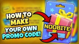 How to Make YOUR OWN Promo Code ( NO CLICKBAIT ) | Pixel Gun 3D