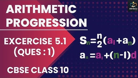 Class 10 Maths Chapter 5 | ARITHMETIC PROGRESSION | Ex 5.1 (Ques- 1) | New NCERT | CBSE | Vishali