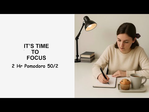 2-HOUR STUDY WITH ME | Pomodoro timer 2x50 | Study & Work | Deep Focus by HeroIce