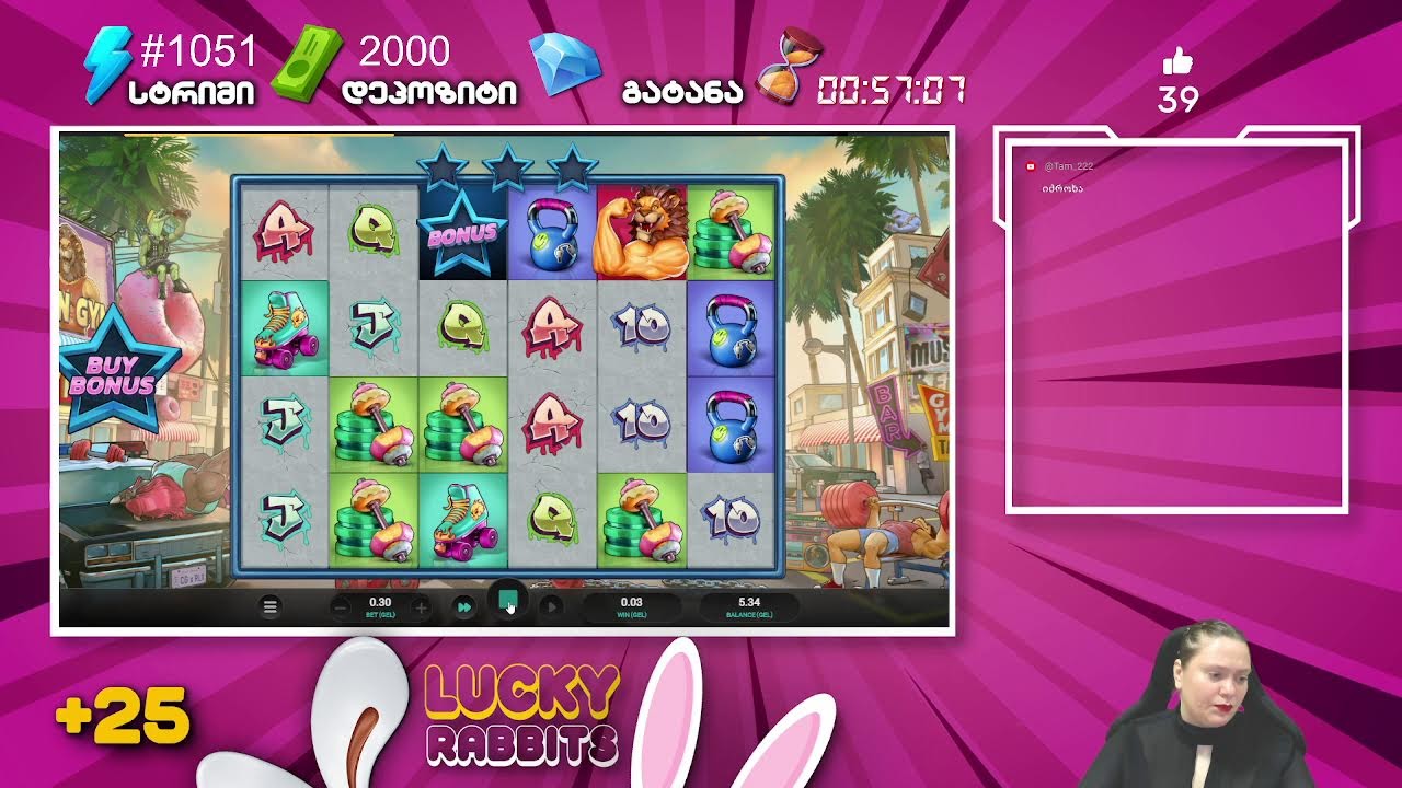 Permainan Lucky Rabbit 🐰 Lucky Rabbits-ის სტრიმი - YouTube