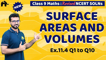 Surface Areas and Volumes Class 9 Maths  | Revised NCERT Solutions Chapter 11 Ex.11.4 Question 1-10