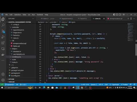 Hospital management system series built using Angular js Nodejs and typescript.