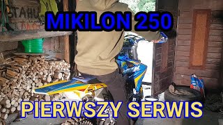 Pierwszy serwis MIKILONA 250