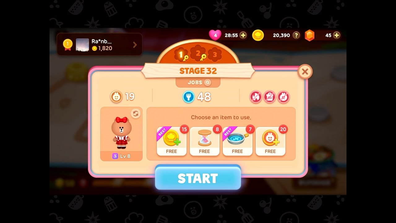 LINE CHEF : Boss Snack Bar Stage 32-1