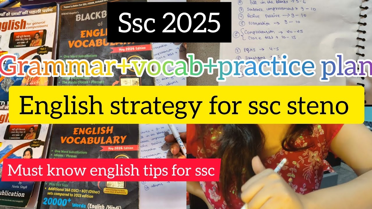 Struggling with English for SSC Steno? Here’s my full strategy to boost ...
