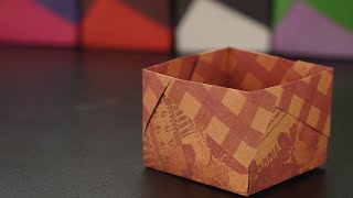 Origami Easy Paper Box Tutorial | Easy Tutorial for Beginner