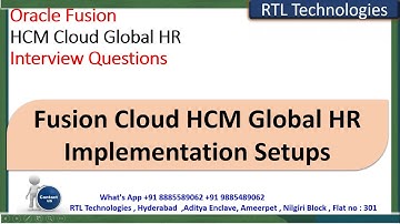 Oracle Fusion Cloud HCM | Global HR | Implementation | End to End Process | Real Time | Placement