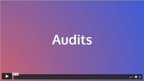 Getting Your Data Right - Audits