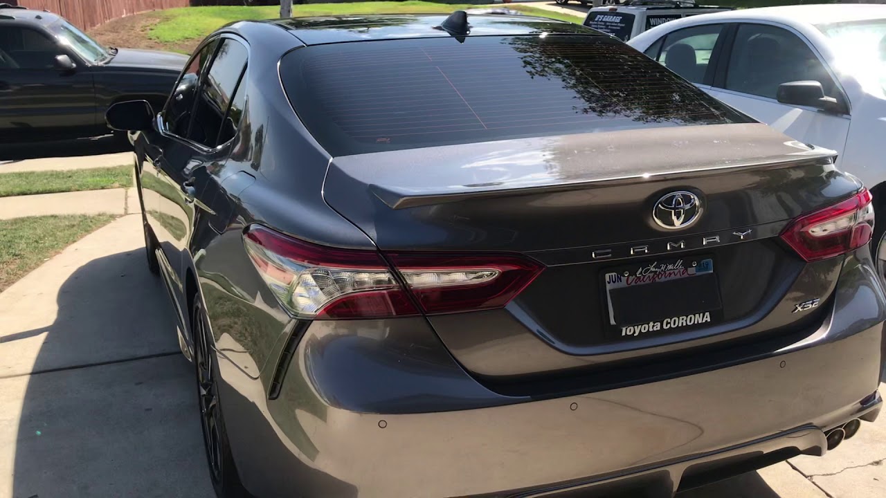 2018 Toyota Camry XSE Window Tint - YouTube