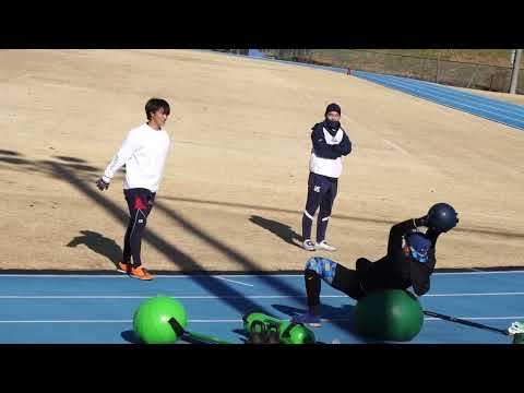2023/1/10(火) ウェートトレーニング 杉山晃基、長谷川宙輝(東京ヤクルトスワローズ) その1