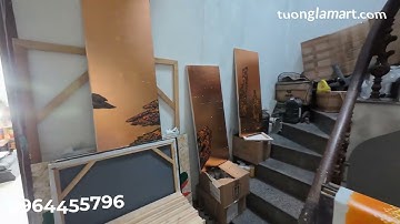 tranh tứ quý tranh bốn mùa tranh xuân hạ thu đông tranh tùng cúc trúc mai chuẩn bị hoàn thiện