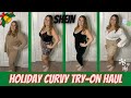 SHEIN Curve Holiday Try On Haul | Winter 2020 Plus Size Fashion | Curvy Plus Try On | Winter Outfits