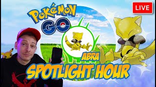 Abra Shiny Spotlight Hour Live | Pokemon GO