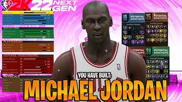 NBA 2K22 NEXT GEN MICHAEL JORDAN BUILD - BEST POINT GUARD BUILD IN NBA 2K22 - 92 BADGE UPGRADES