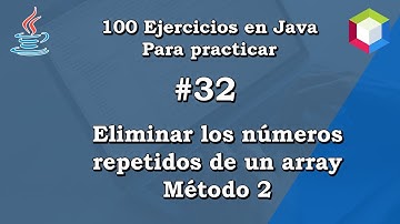33. Eliminar los números repetidos de un array