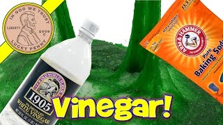 Make Vinegar & Baking Soda Slime  Will It Slime? Vinegar & Baking Soda