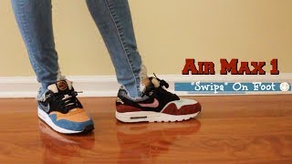 swipa air max 1 on feet