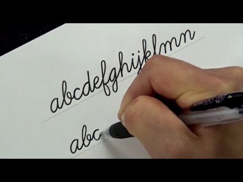 cursive font