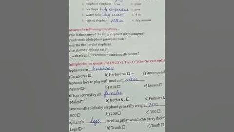 Class 4th EVS Chapter 3 