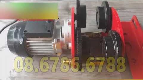 Rùa điện di chuyển Tời điện di chuyển trên dầm i150 x 75 Tời điện 500kg GỌI 0989089850 GIÁ RẺ