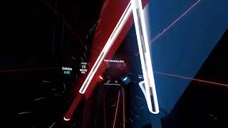 Just playing any level in beat saber exept rap god