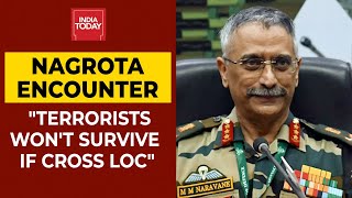 Terrorists Crossing LoC Won't Survive, Says Army Chief General Naravane After Nagrota Encounter