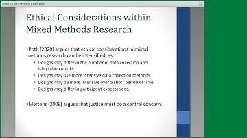 Ethical Considerations in Mixed Methods Research - Dr Leah Cain Mixed Method Webinar Feb 18-2020