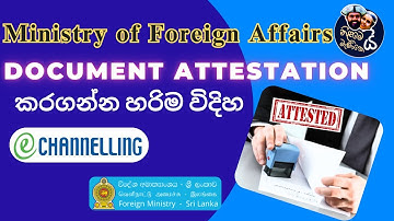 Foreign Ministry Appointment Sri Lanka 2025 | No Waiting | Document Attestation | Sinhala Help 🔥🇱🇰