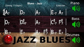 Miniatura del video "Jazz Blues in A - Jazz Backing Track / Play-along (110bpm)"
