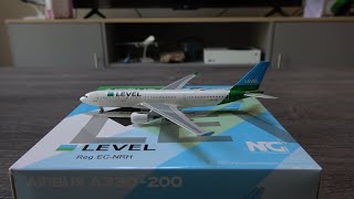 AWESOME NG Models Level Airlines Airbus A330-200 Model Unboxing & Review