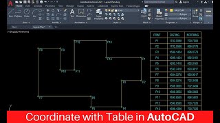 Create Easting and Northing Coordinate with Table in AutoCAD Net Worth