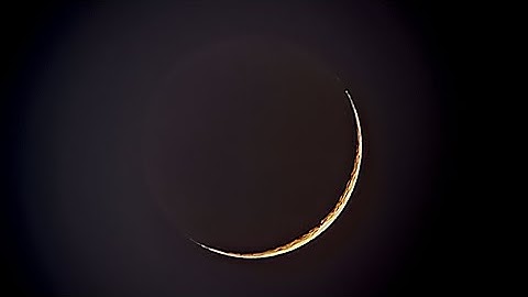 The crescent moon and a famous Binary star through my Telescope
