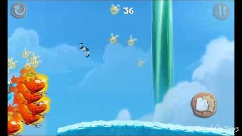Rayman Fiesta Run Level 9 Flying Fish Tails Walkthrough PERFECT 100%