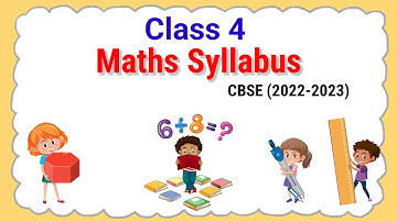 Maths Syllabus for Class 4 CBSE || Grade 4 Maths Syllabus 2022-23